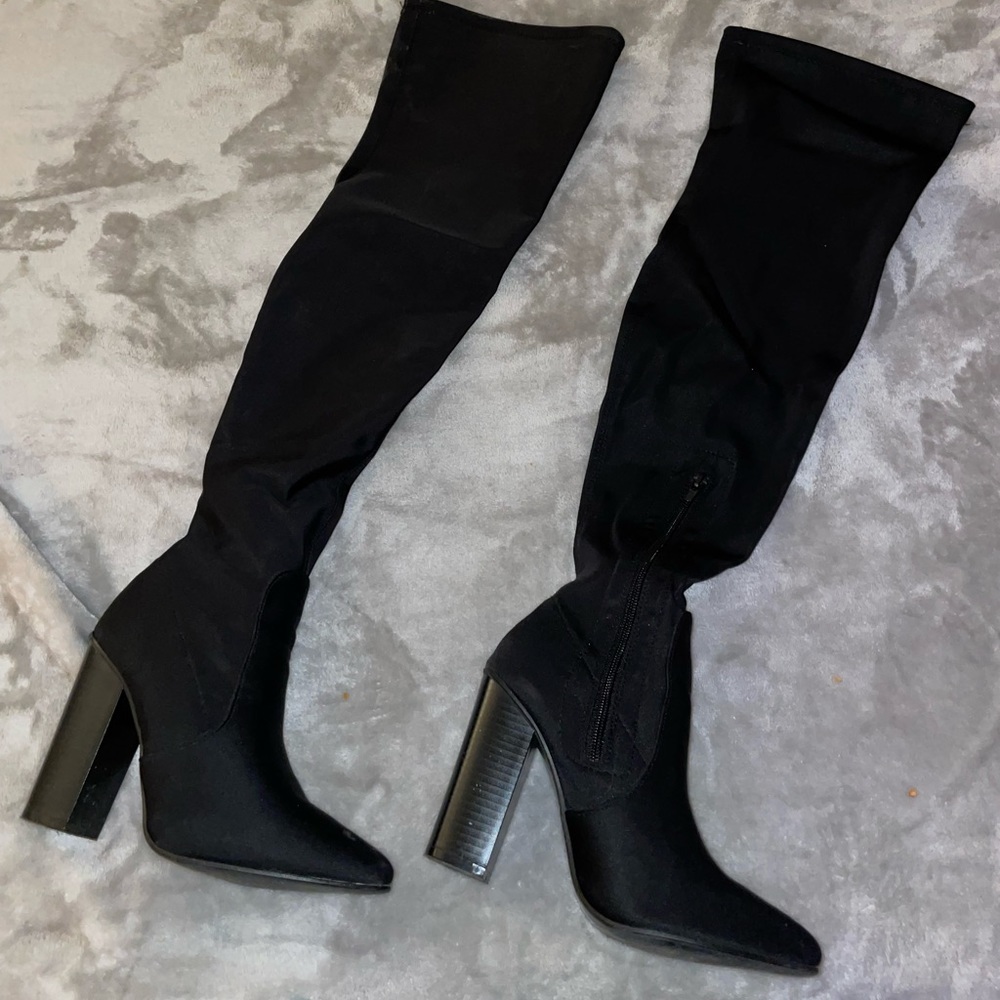 Women over the Knee boot heels